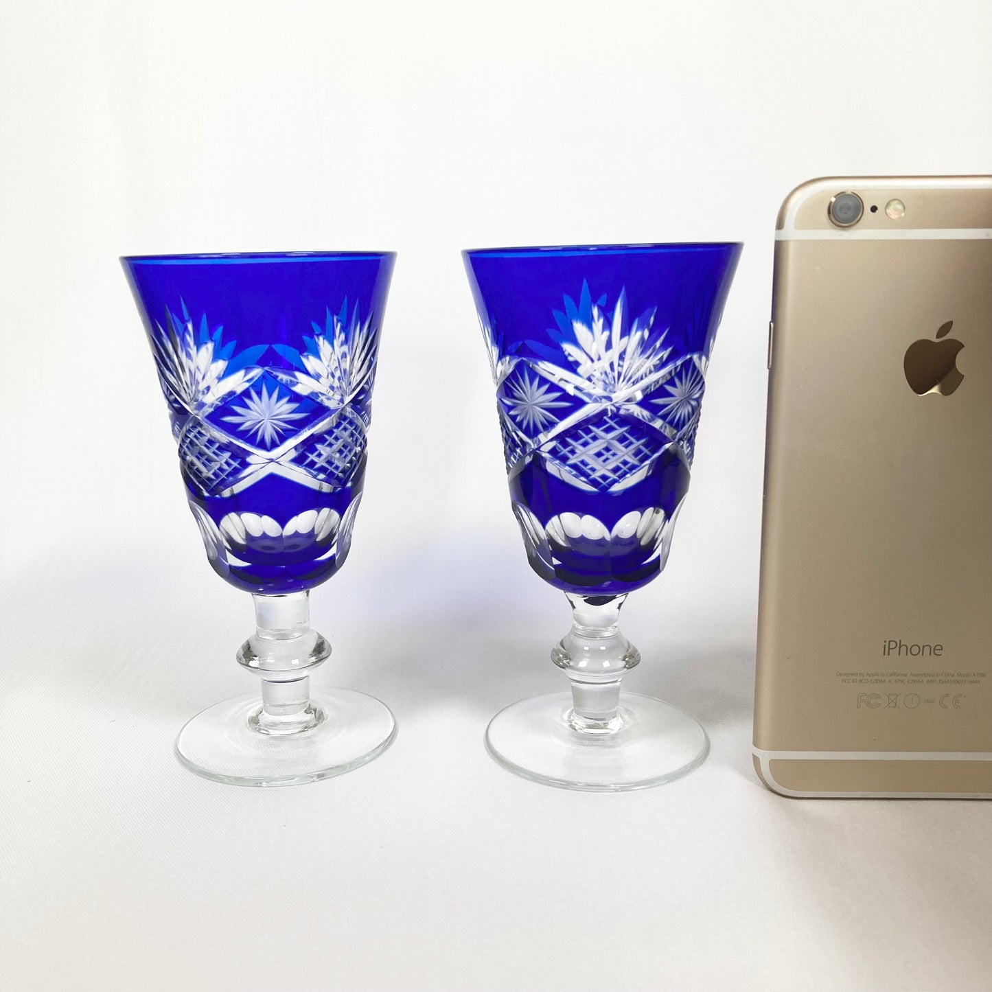 Kiriko Glasses[切り子グラス] | Blue | No.J002 - FREE SHIPPING