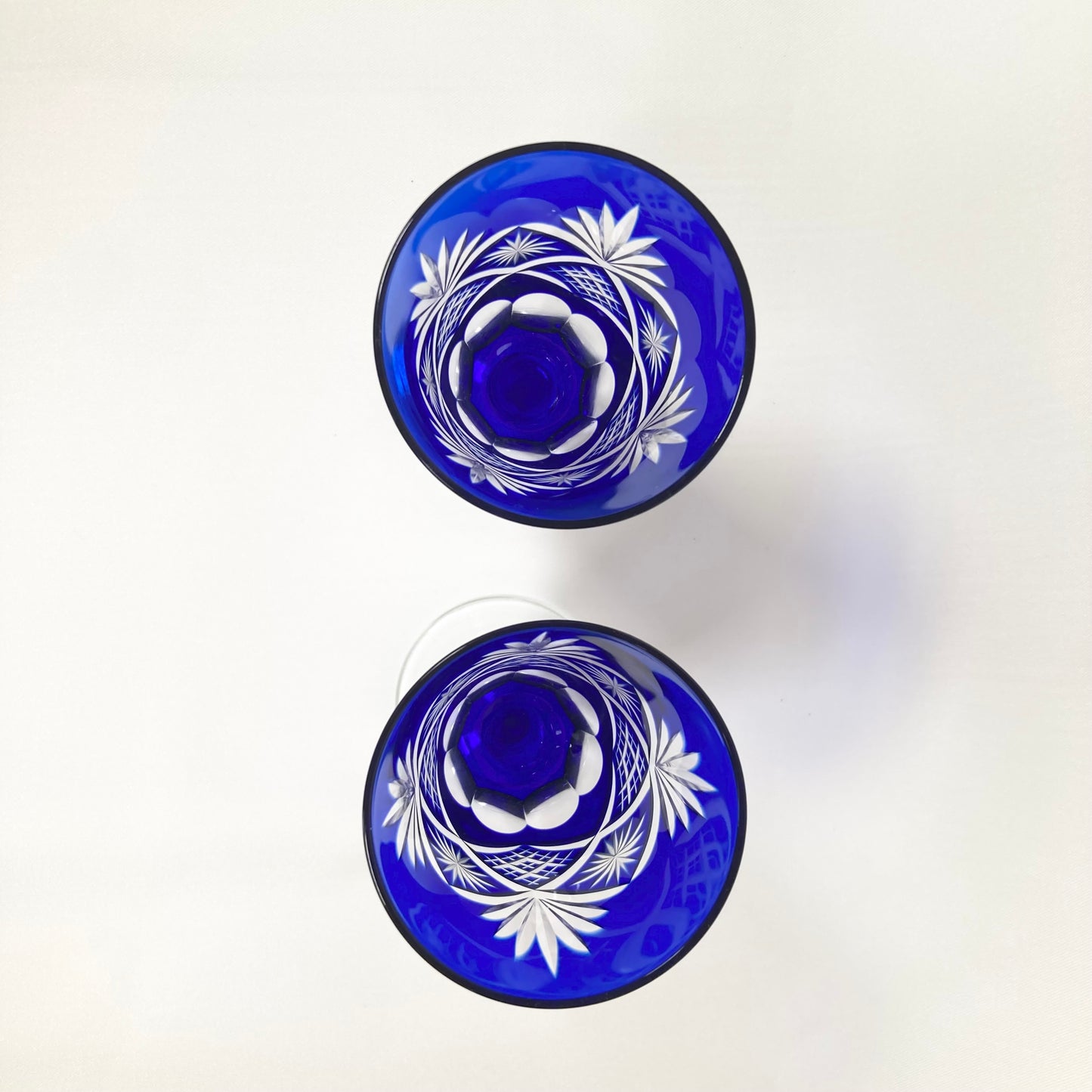 Kiriko Glasses[切り子グラス] | Blue | No.J002 - FREE SHIPPING